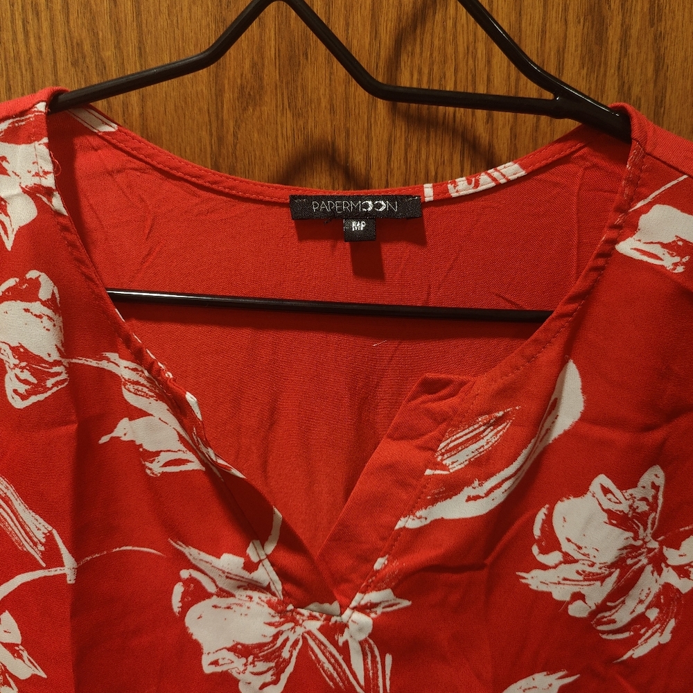 Papermoon Reece Mixed Material Blouse - Picture 2 of 4